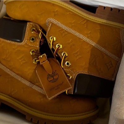 Louis Vuitton X Timberland Monogram LV 6 Inch Ankle Boot Sz 10 US