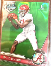 2023 Bowman University Chrome Prospect Green Refractor 28/99 Malik Benson #45