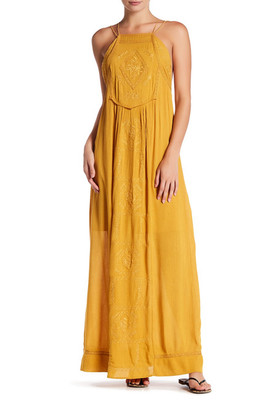 forever unique floral maxi dress Lace-Trim Satin Floral Maxi Dress