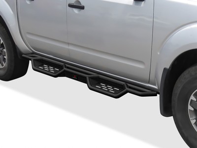 APS Black Drop Down Boards Fit 05-24 Nissan Frontier Crew Cab
