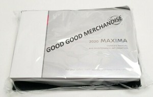 2020 NISSAN MAXIMA OWNERS MANUAL SV SL SR S ADVANCE EXCLUSIV PLATINUM