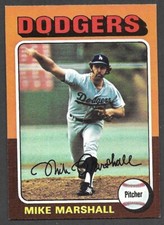 1975 TOPPS MINI #330  Mike Marshall  LOS ANGELES DODGERS  EX-MINT  B