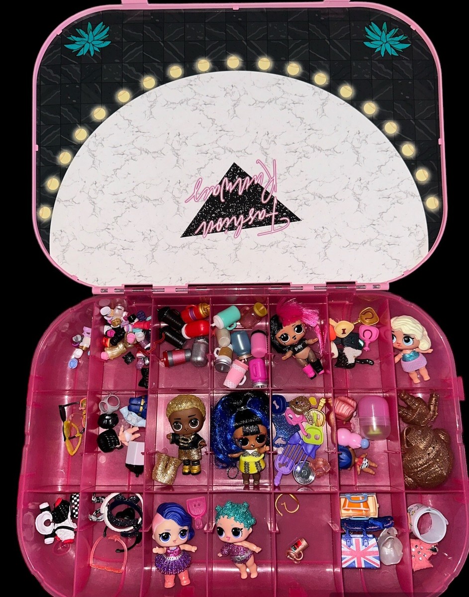 LOL Surprise Fashion Show On The Go Case w/ Dolls Accessories Lot King Bee