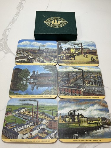 Vintage Whitecliff Melamine Coaster/Tablemats Irish Whiskey Distillers