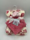 Htf New Baby Gear Pink Cream Elephant Baby Blanket & Lovey Security set Tags