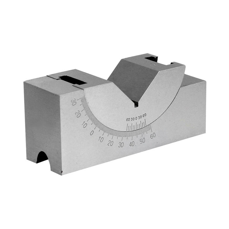 0-60 Degree Precision Gauge Adjustable Angle V Block Milling Tool 3"x 1"x 1-1/4" - Image 2 of 4
