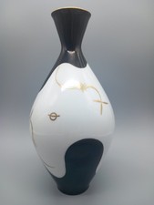 Zeh Scherzer Bavaria Vase Porzellan grafisches Dekor 50er Jahre