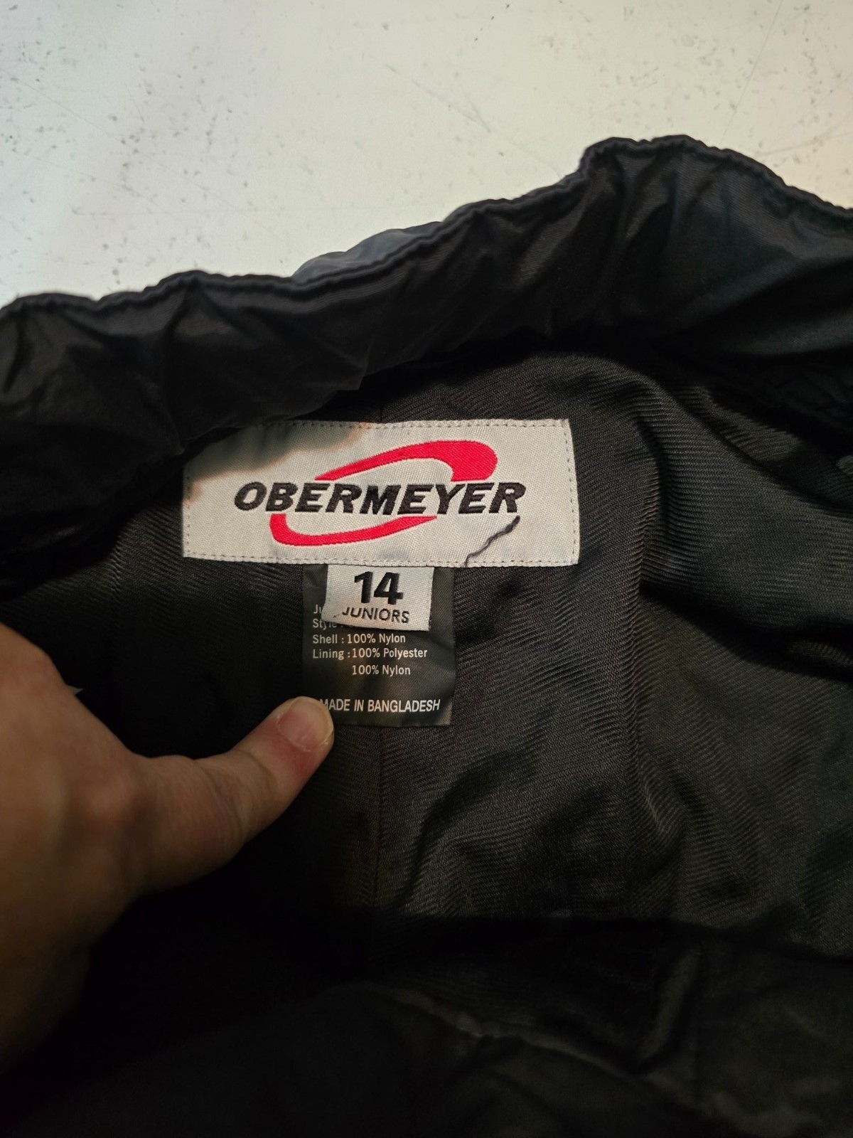Obermeyer Junior's Pants Solid Black Cargo Straig… - image 3