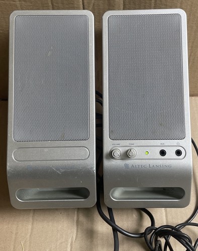 Altec Lansing VS2320 Computer Speakers - 3.5mm Aux , Headphone Jack, TESTED - 第 2/7 張圖片