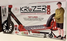 RED Madd Gear Kruzer 200mm Commuter Scooter - Easy Folding - Height Adjustable