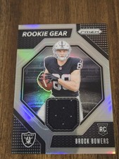 2024 Panini Prizm Brock Bowers Rookie Gear Rg-bbs Mem Rc Relic Raiders 2024 Panini Prizm Brock Bowers Rookie Gear Rg-bbs Mem Rc Relic Raiders