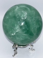 AAA Green Fluorite Sphere 1694g - 10cm Feathered Crystal Ball - 2026 Statement