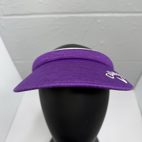 Cappello donna visiera CALLAWAY GOLF berretto clip barra viola logo ricamato - Foto 10 di 11