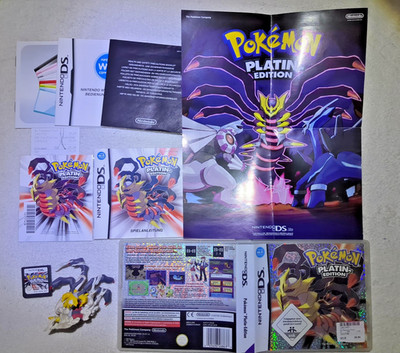 Pokemon Platin CiB OVP TOP mit Vorbesteller Bon vom Release Date, Figur+Poster