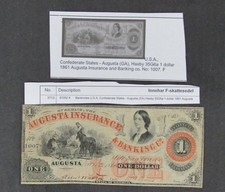 nystamps US Confederate States Paper Money 1 Dollar Used O23x810