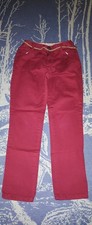Carter's Girls Red Twill Adjustable With Belt Pants Size 8