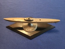 W.W. II Portsmouth Naval Yard Submarine Halibut Launch Paperweight
