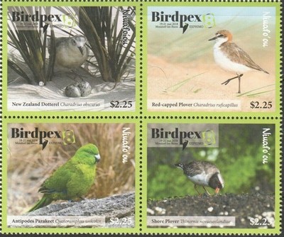 Niuafo'ou 2018 - Birdpex 8 Expo Block of 4 - MNH