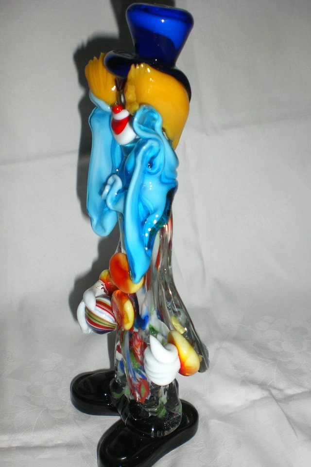 (3193) Murano Glas fröhlicher Clown Dekorativ Höhe ca. 24 cm - Bild 3 von 4