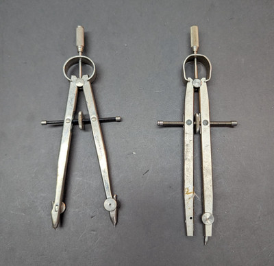 LOT OF 2 Drafting Compass ALVIN, W. Germany Manual Tools 6.5 Inch