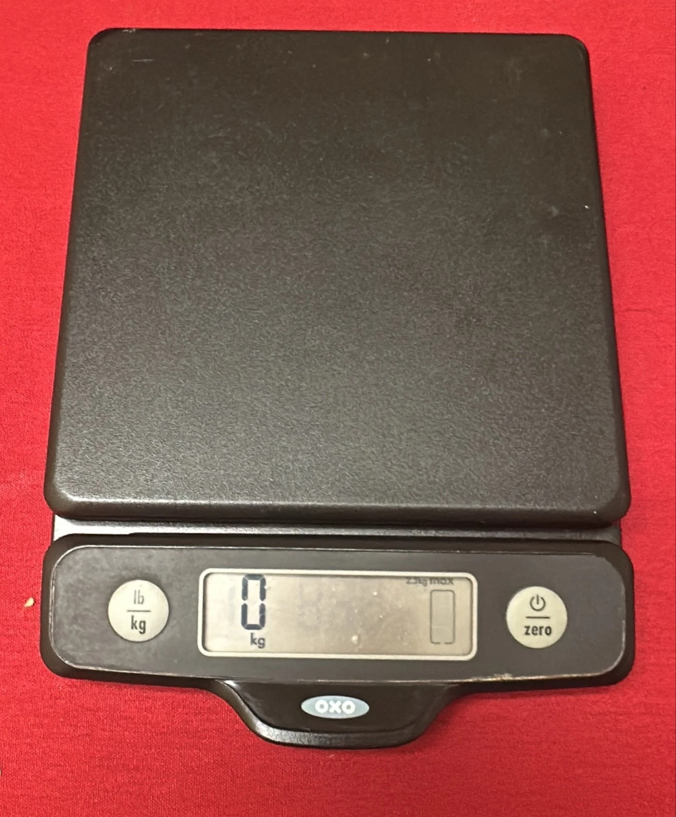 OXO Precision Digital Kitchen Scale, Black, Battery Powered, Rectangle, EK6015