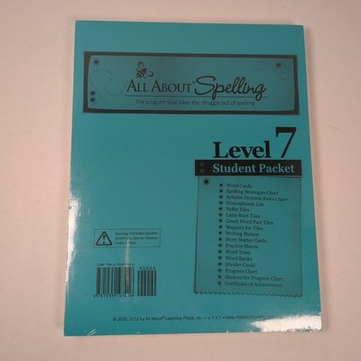 All About Spelling Level 7 Student Packet