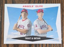 2020 Topps Archives - 1960 Combo Cards Mike Trout, Shohei Ohtani #60CC-TO