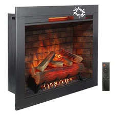 33'' Infrared Electric Fireplace Removable Trim Kit Touch Panel Decor Heater