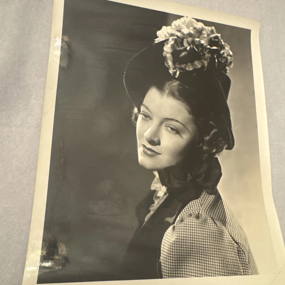 1937 Myrna Loy MGM Parnell Original Foto George Hurrell Vintage Portrait - Bild 1 von 4