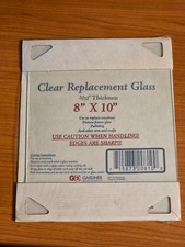Gardner Glass Products Clear Replacement Glass 8x10 Picture Frame 3/32 Thick