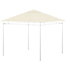 Outsunny Tetto di Ricambio Gazebo 3x3m in Poliestere con Prese d'Aria Crema