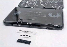 New Nintendo 3ds Xl LL Pokemon Replacement Shells Front+Rear+Rubber+Label UPC