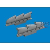 Eduard ED672408 Supermarine Spitfire Mk.V 3-Stacks Exhaust Rounded