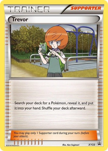 Trevor XY33 Promo XY Black Star Promo Card Pokemon TCG LP Lightly Played