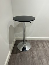 Modern Cocktail Table Round Bar Table-Black