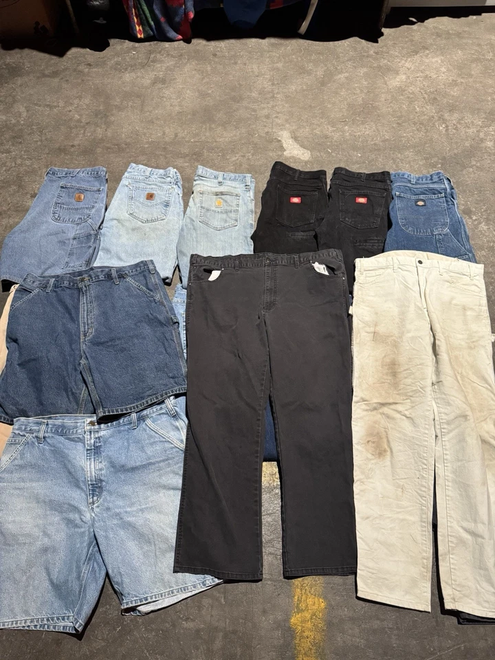 Lote de 17 Pantalones Cortos Pantalones Pantalones Pantalones Pantalones Carhartt Dickies Carpintero y Trabajo Paquete Ropa de Trabajo Foto 3 de 4