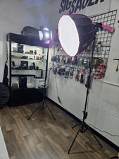 TWO 2 SET GVM SD80D 80W Bi-Color LED Video Light Handheld COB Day  VGS004435 