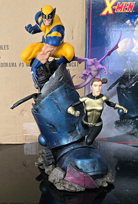 X-Men vs Sentinel Diorama #3 Wolverine Shadowcat, Sideshow, Marvel, Comic, X-Men
