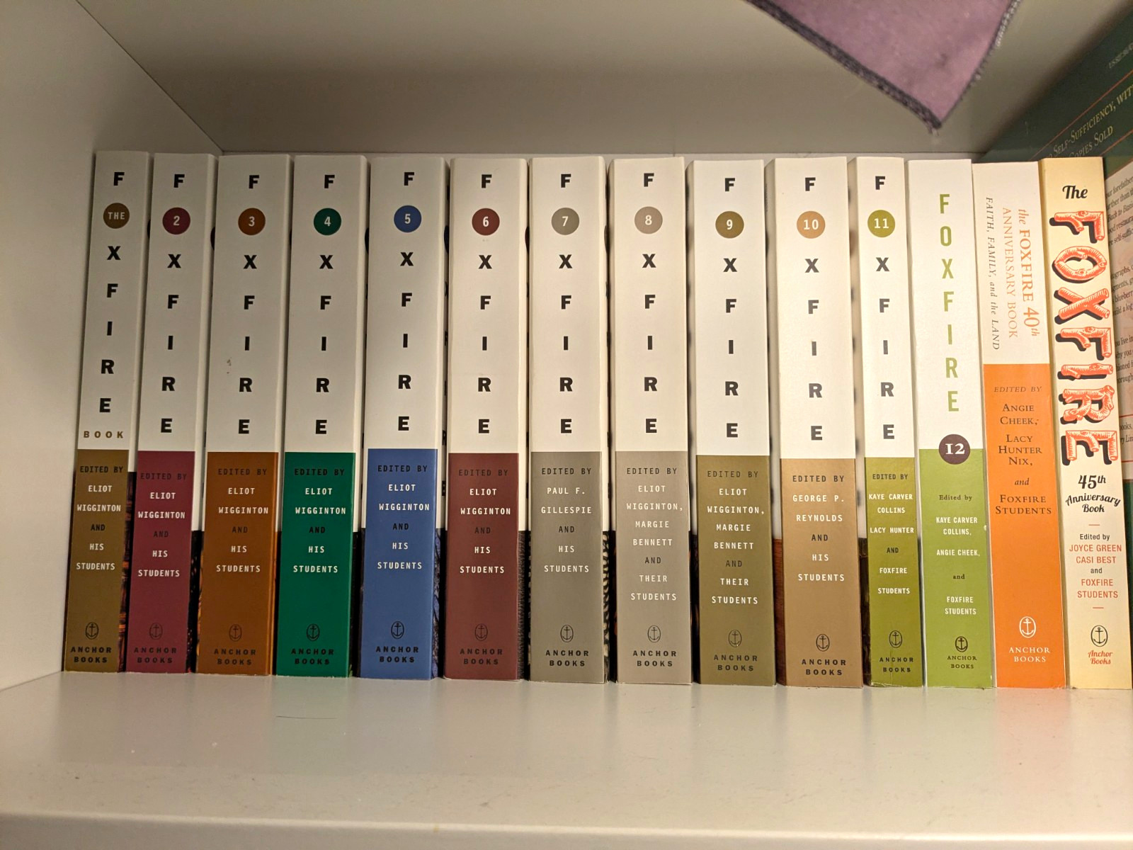 Foxfire Book Series Paperback Lot w/ 40th & 45th Anniversary Illustrated
