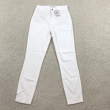 Peter Millar Karlie Sateen High Rise Pants Womens 4 White New