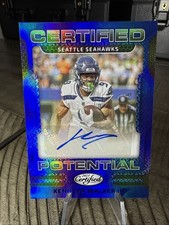 2023 Certified Potential Signatures Mirror Blue /75 Kenneth Walker III Auto