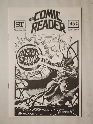 The Comic Reader #108 1974 Street Enterprises Frank Brunner Doctor Strange Cover
