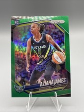 2025 Panini Prizm WNBA - Green Prizm - Aziaha James (RC) - Dallas Wings