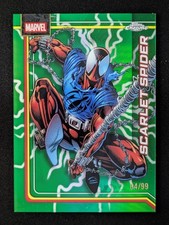 2026 Marvel Comics Topps Chrome SCARLET SPIDER 4/99 Storm's Green Lightning #146