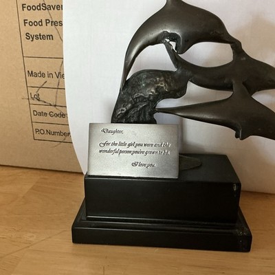 Vintage Bronze Dolphin Figure