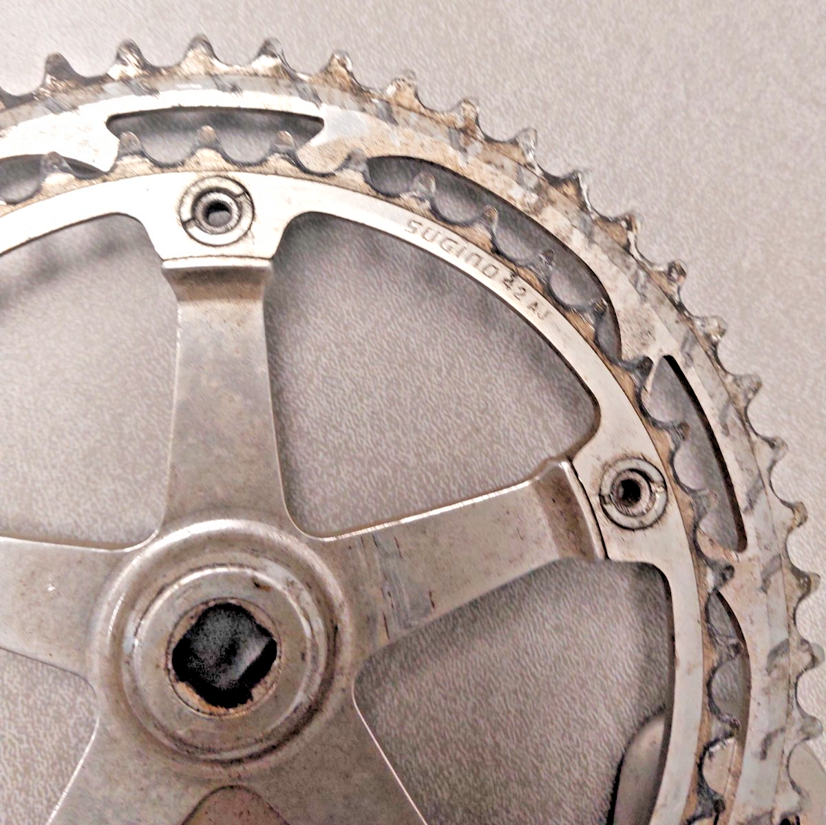 Sugino GLP Double Road Bike Crankset Silver 170mm BCD144 42/52t