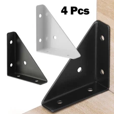 Corner Brackets Tools Black/White Iron Protector Right Triangular Reinforcement
