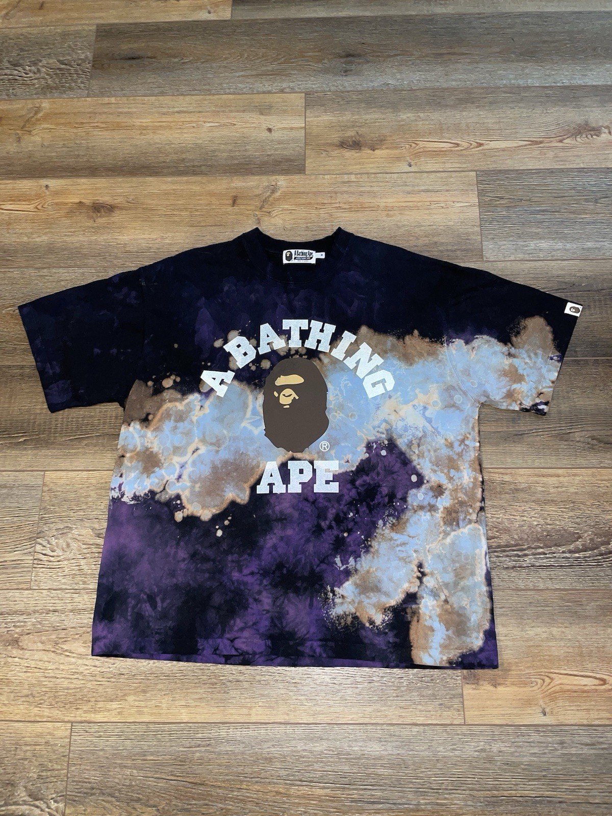 Bape Dyed Graphic Relaxed Fit T-Shirt for Men in Medium
