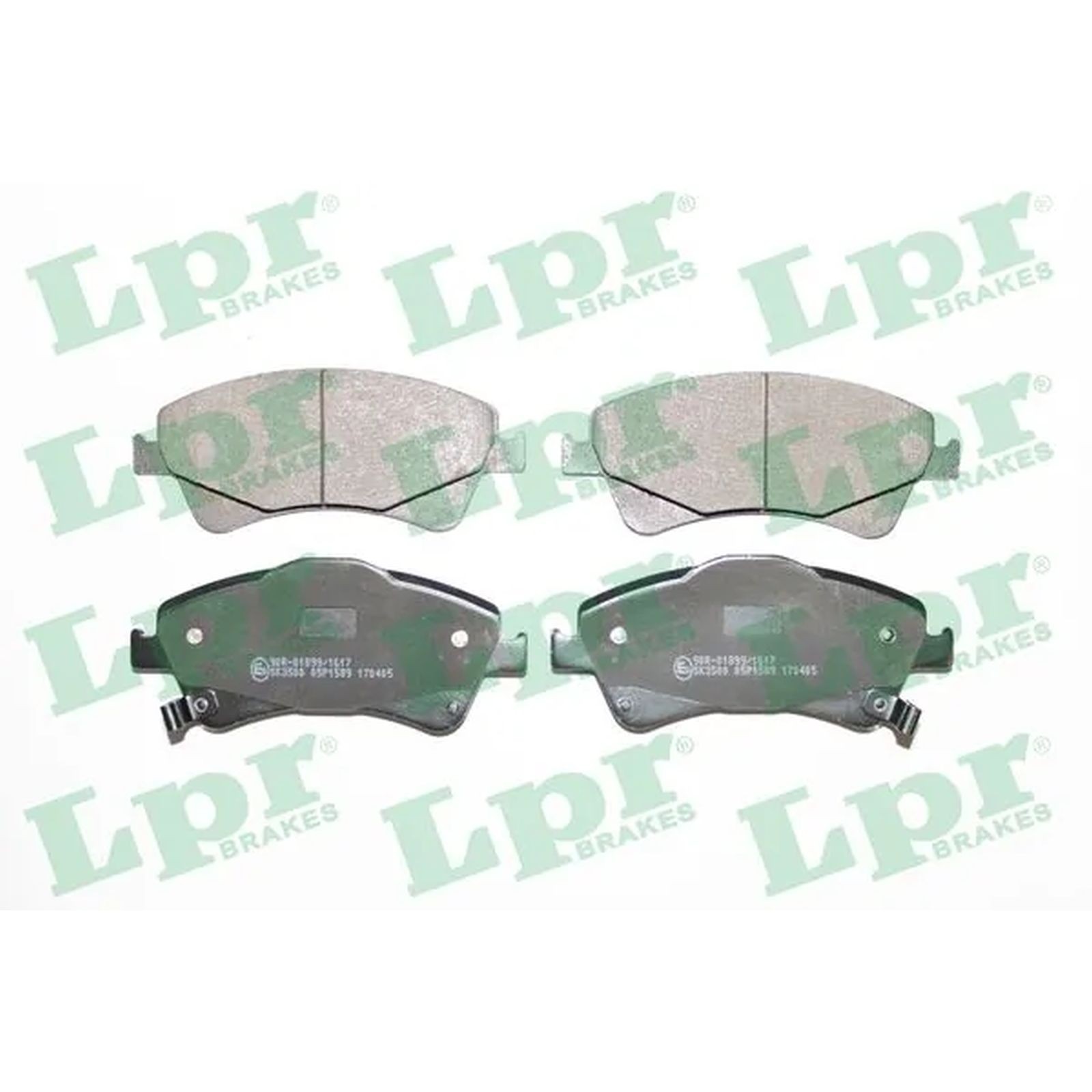 1x ORIGINAL® Lpr Bremsbelagsatz, Scheibenbremse Vorne für Toyota COROLLA