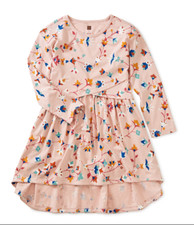 NWT Size 4 Tea Collection Asymmetry Wrap Dress, Floral